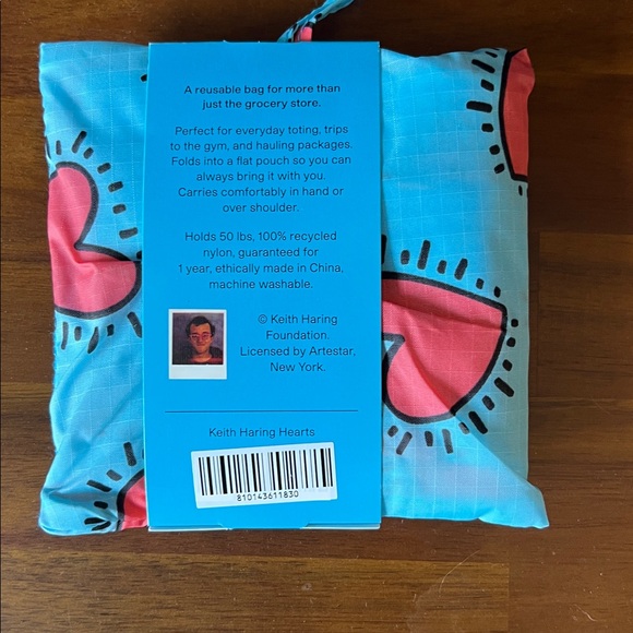 NWT BAGGU x Keith Haring standard reusable bag - Picture 2 of 2